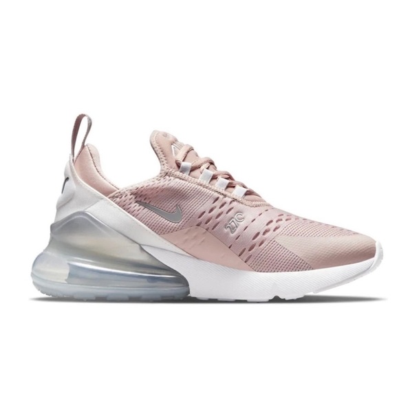 Nike Air Max 270 Women’s Size 9 Pink Metallic Silver - Picture 2 of 6